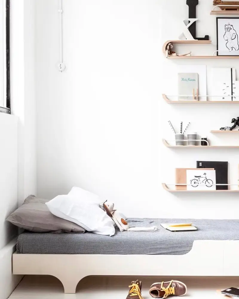 deco chambre enfant blanc minimaliste