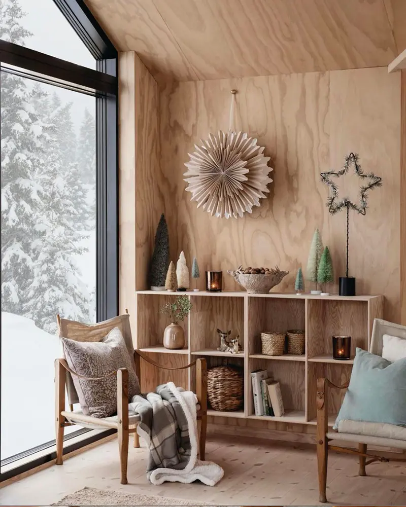 deco moderne bois noel