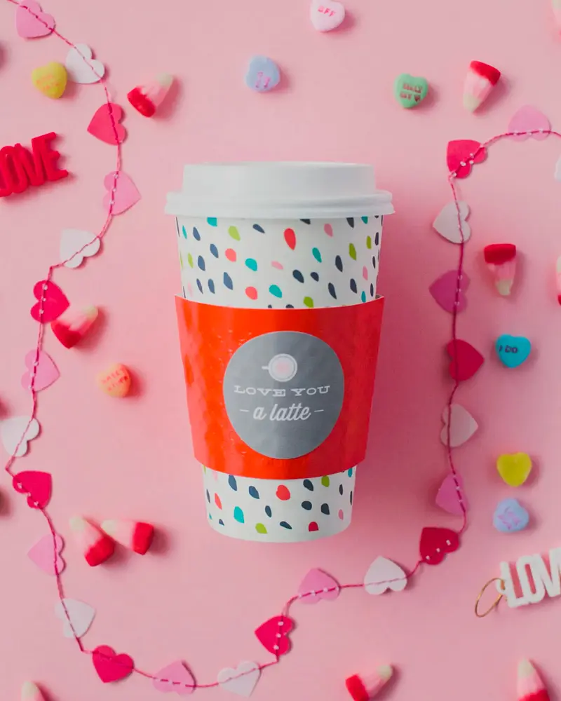 gobelet papier diy saint valentin