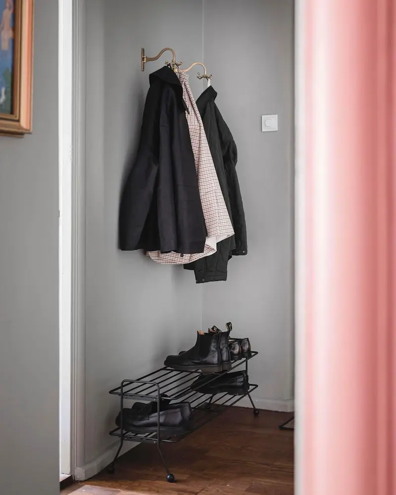 deco appartement vintage terracotta entree