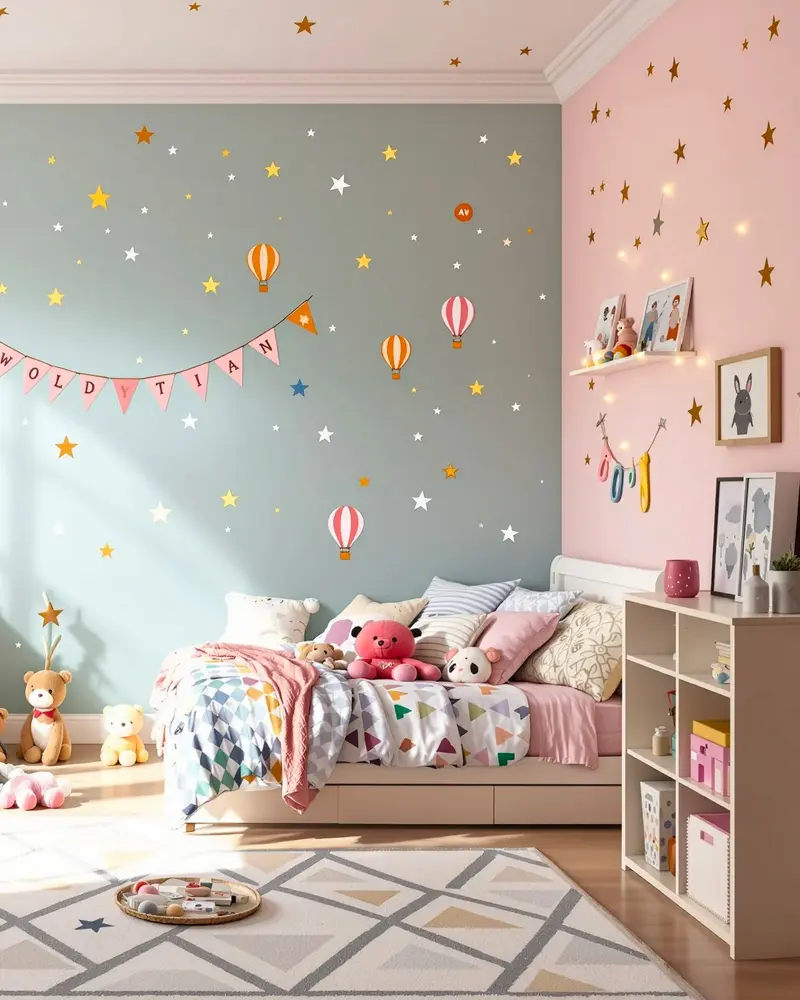 deco chambre enfant princesse moderne
