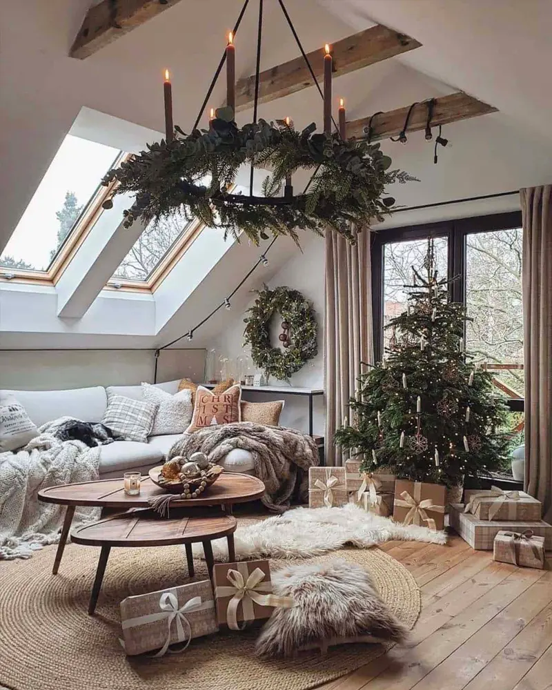 deco noel scandinave salon