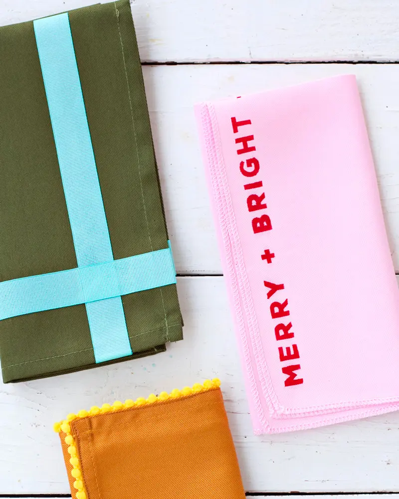 serviette noel moderne diy