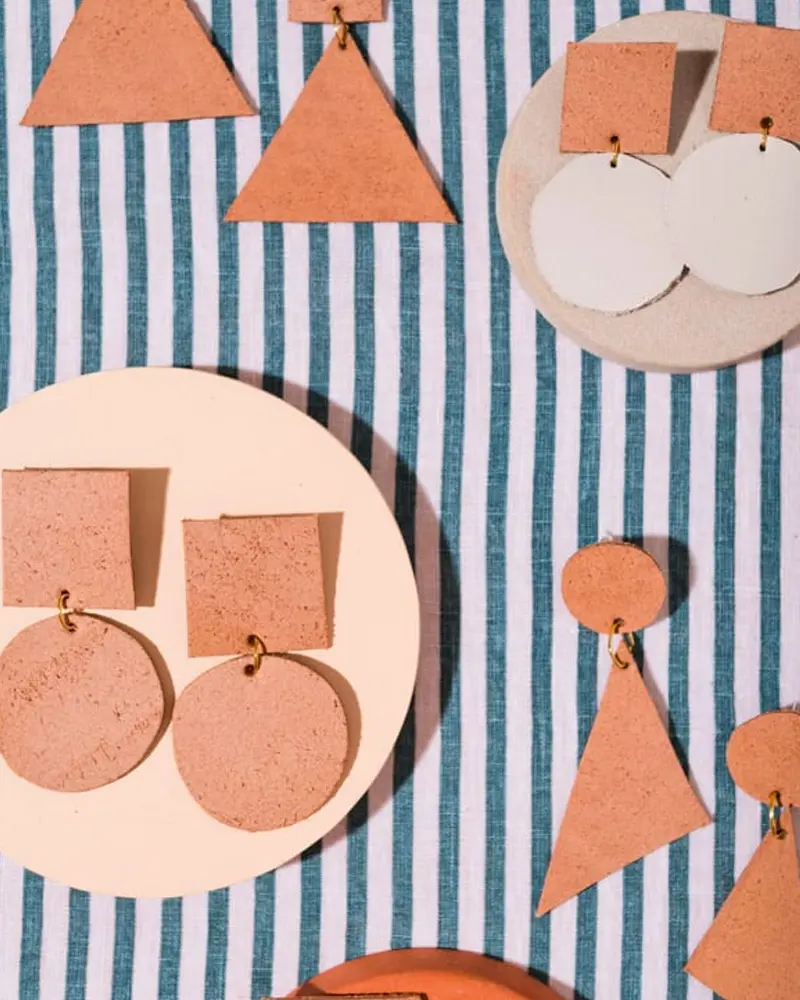 boucles oreilles cuir diy