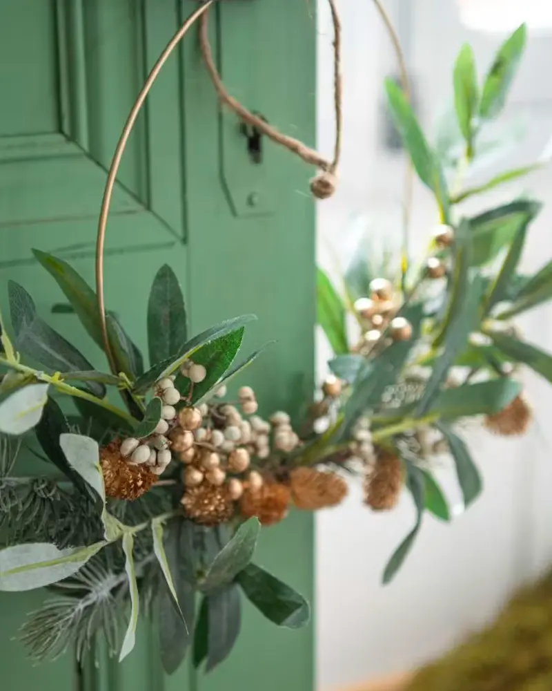 couronne noel végétale