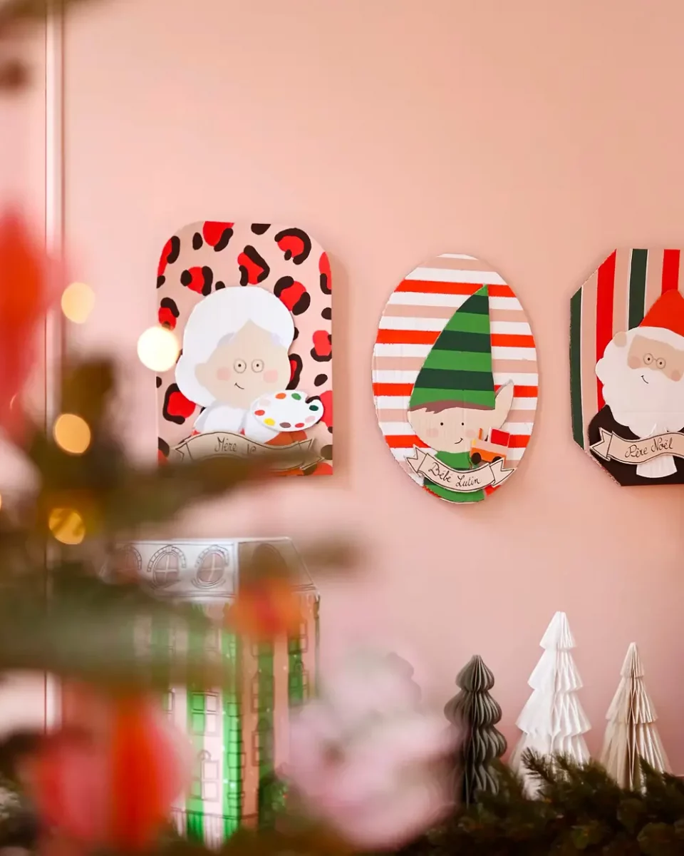 portrait noel diy carton