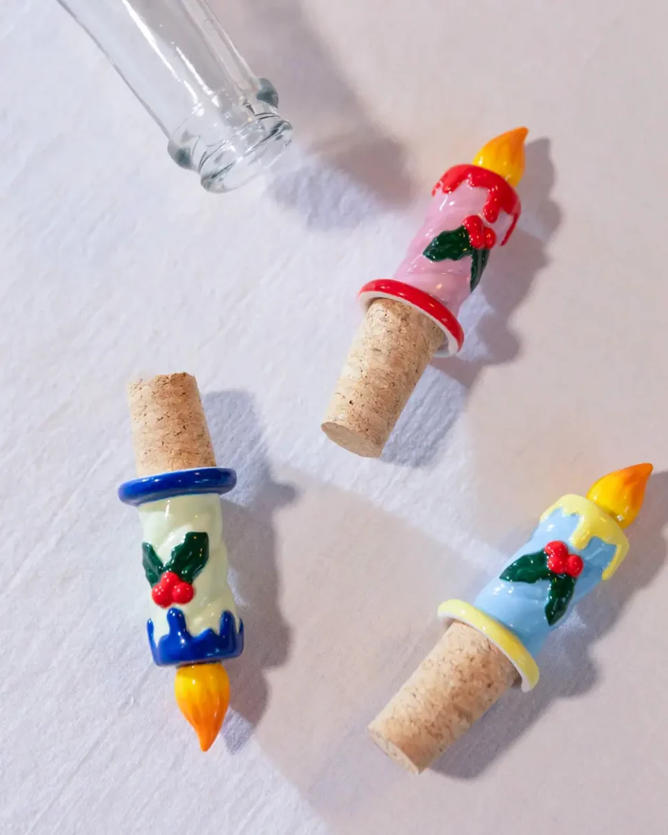 bouchon bouteille noel