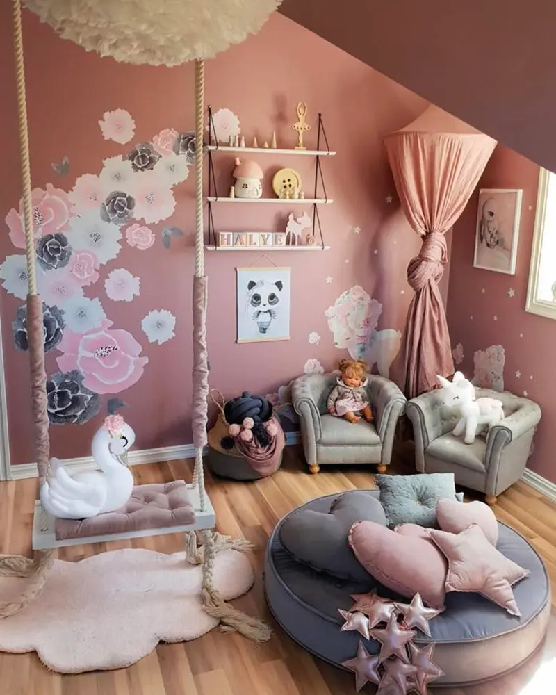 deco chambre enfant princesse boheme