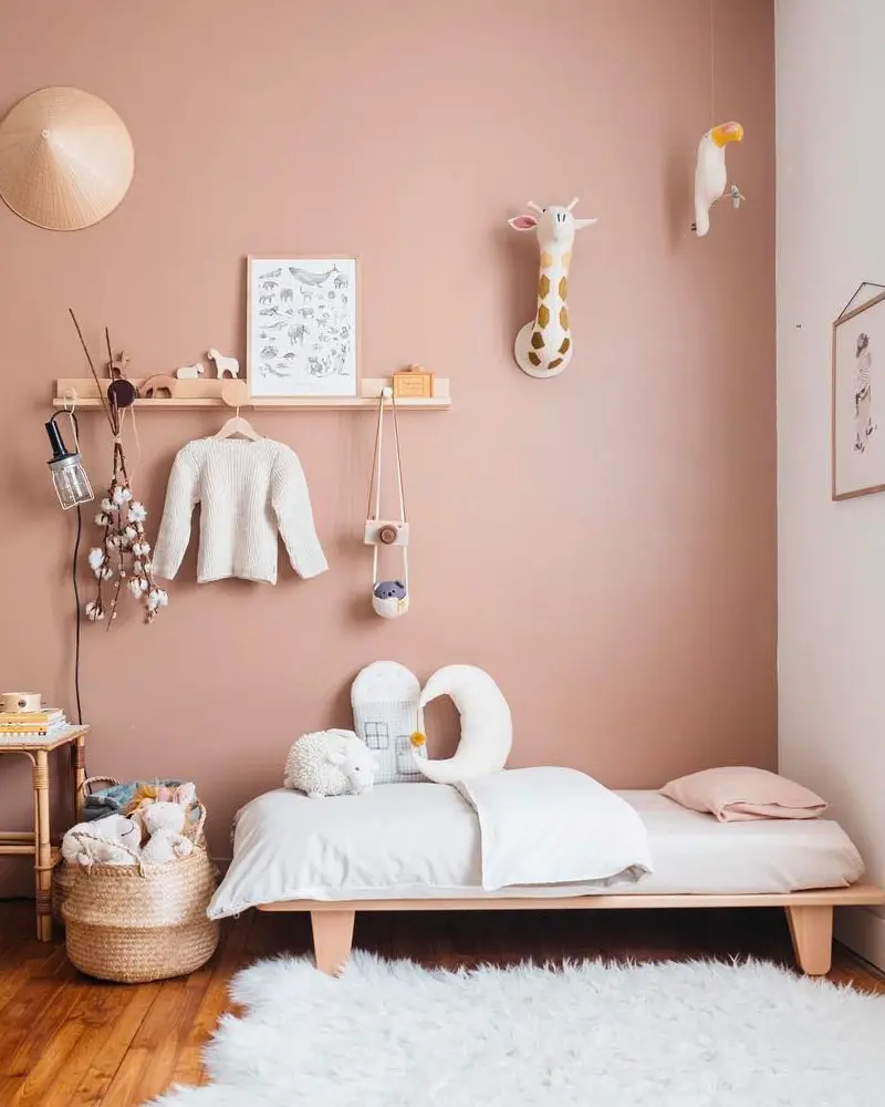 deco chambre minimaliste rose
