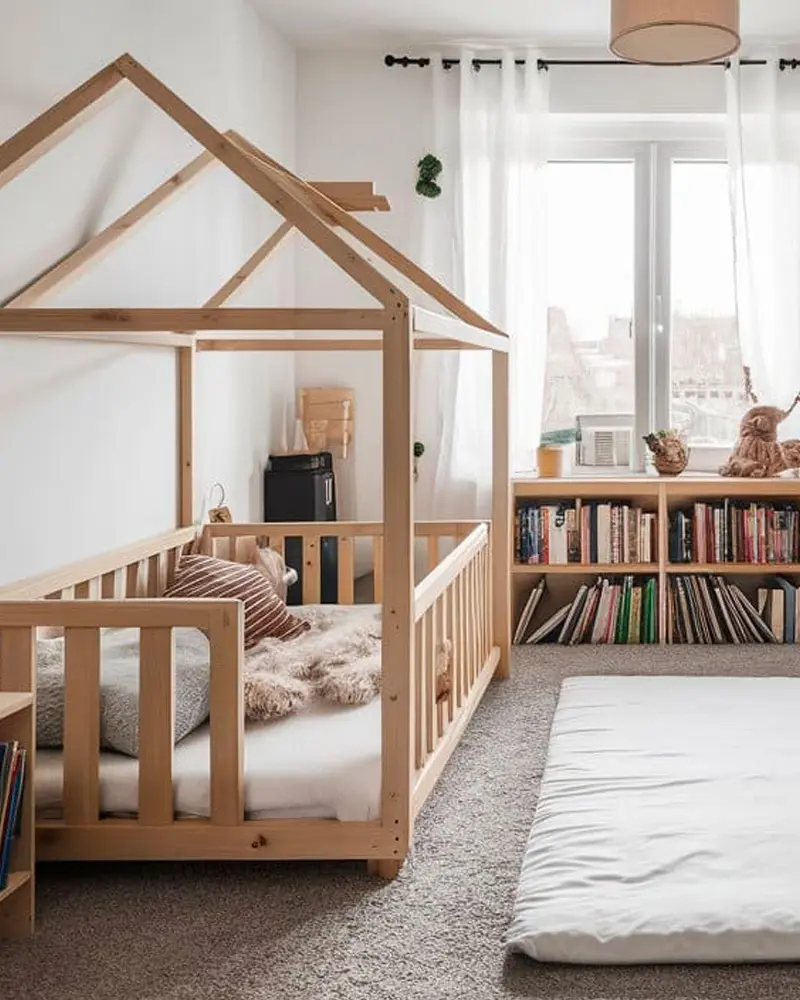 deco chambre enfant minimaliste bois