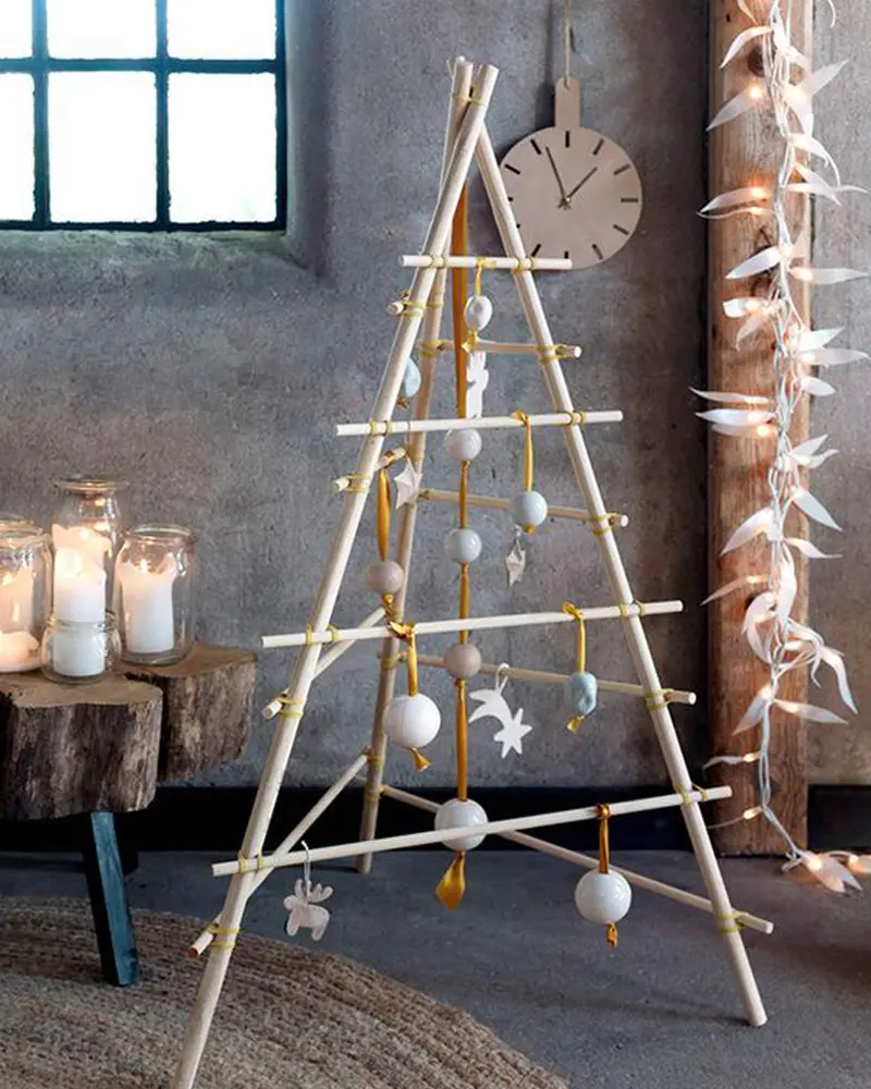 sapin noel tasseaux bois diy