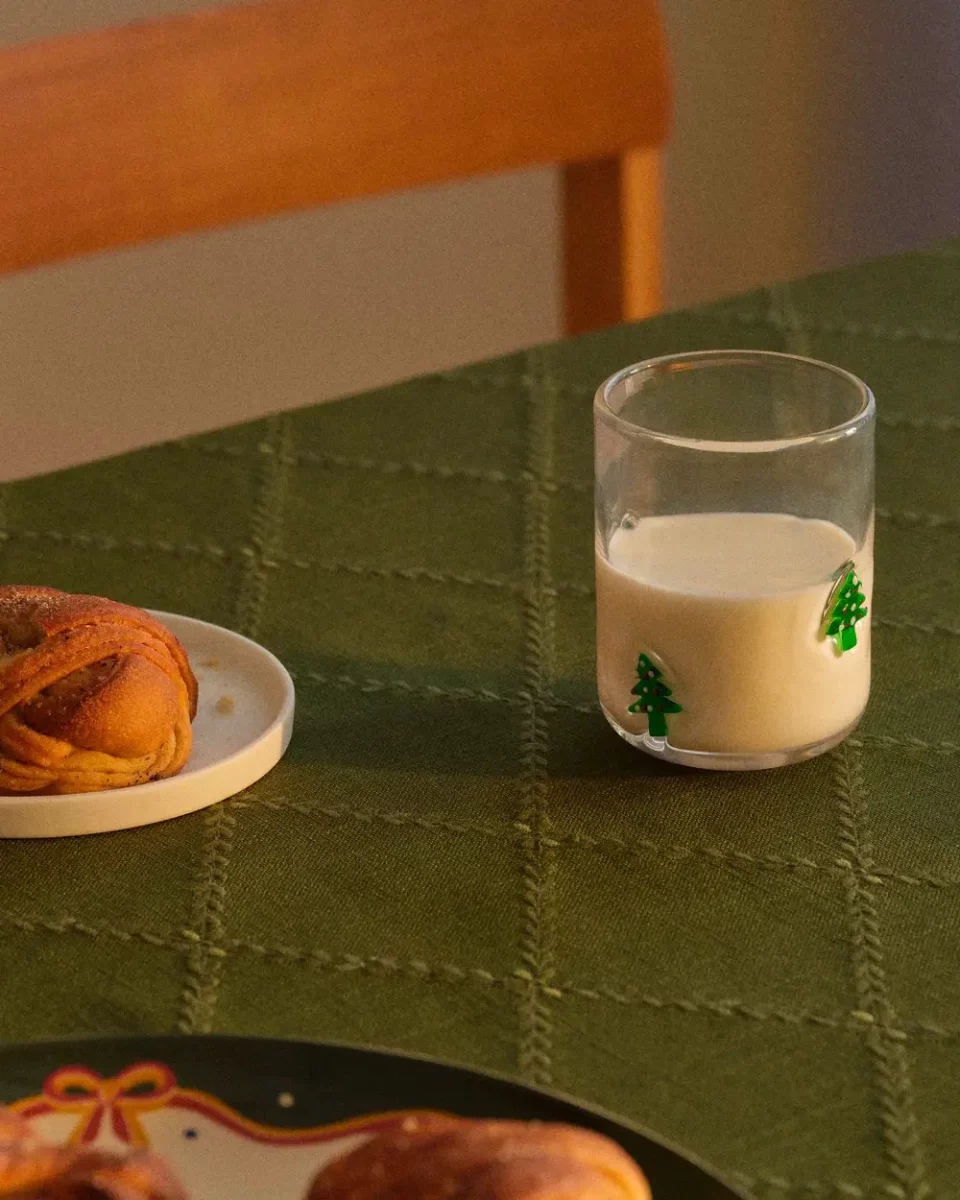 verre eau sapin noel