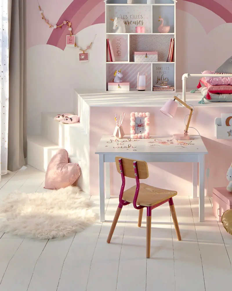 tapis fausse fourrure deco chambre enfant