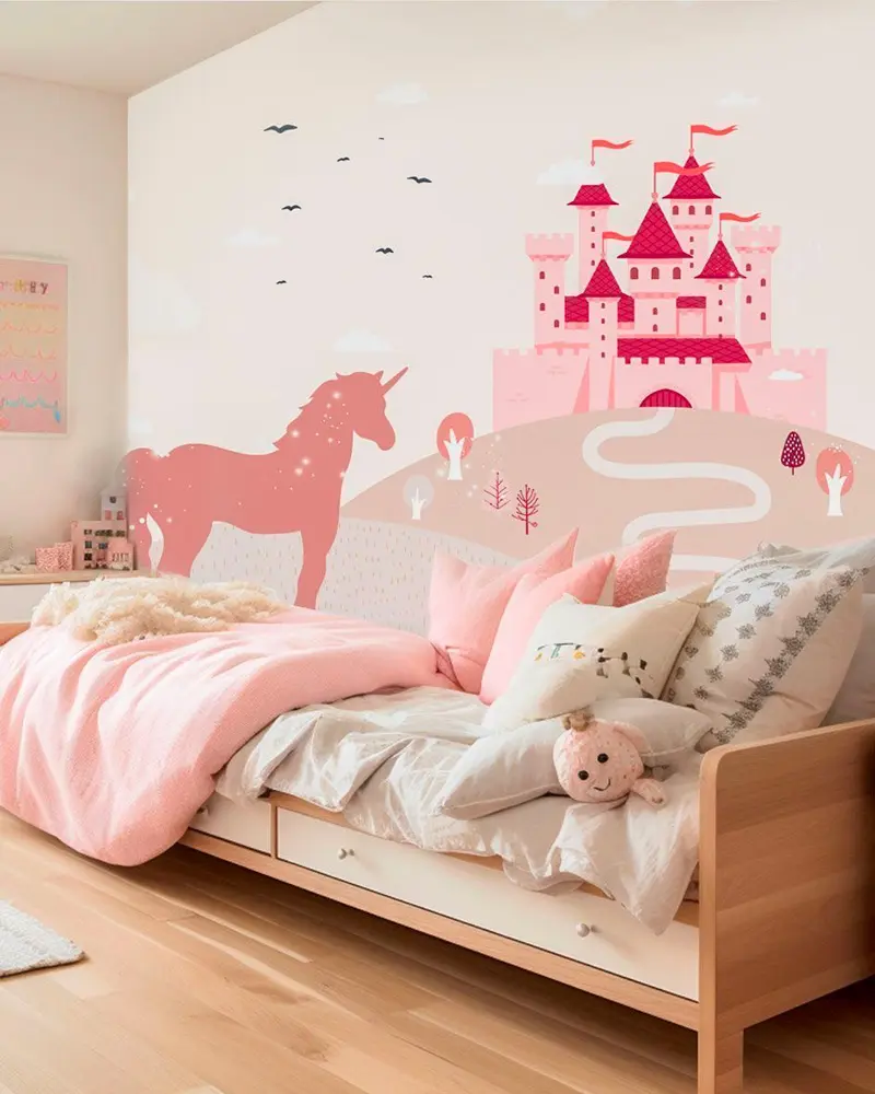 deco murale chambre enfant princesse