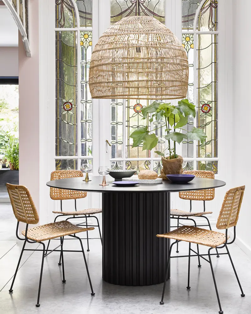 deco salle a manger nature noir