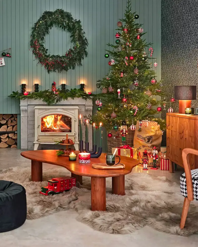 deco vintage noel bois