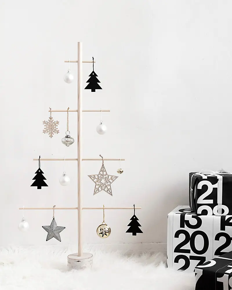 sapin noel moderne minimaliste bois diy