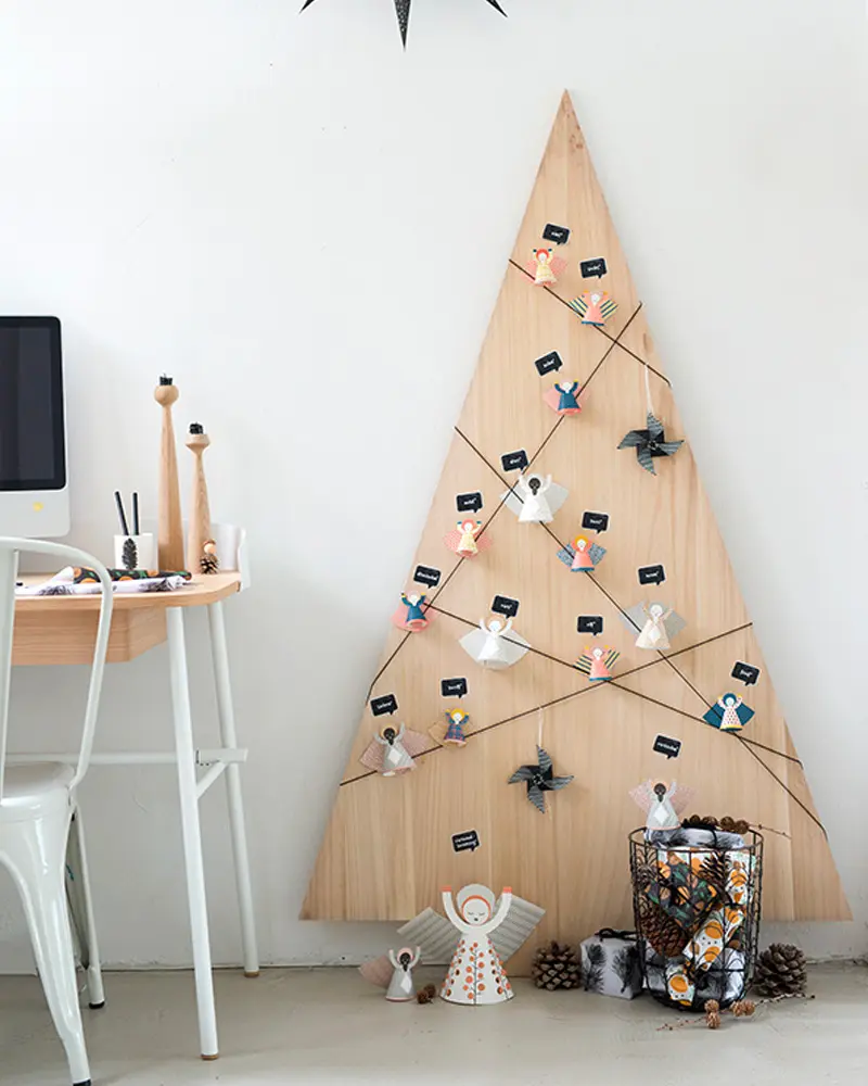 sapin noel diy planche bois