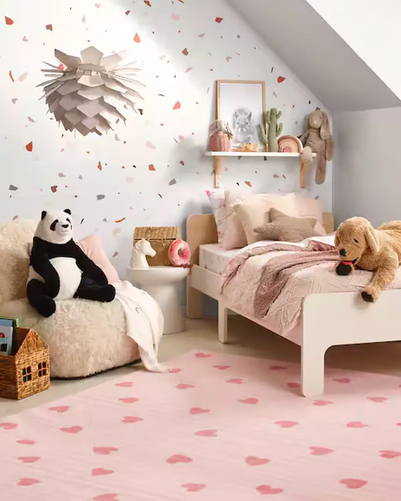 fauteuil fausse fourrure deco chambre enfant