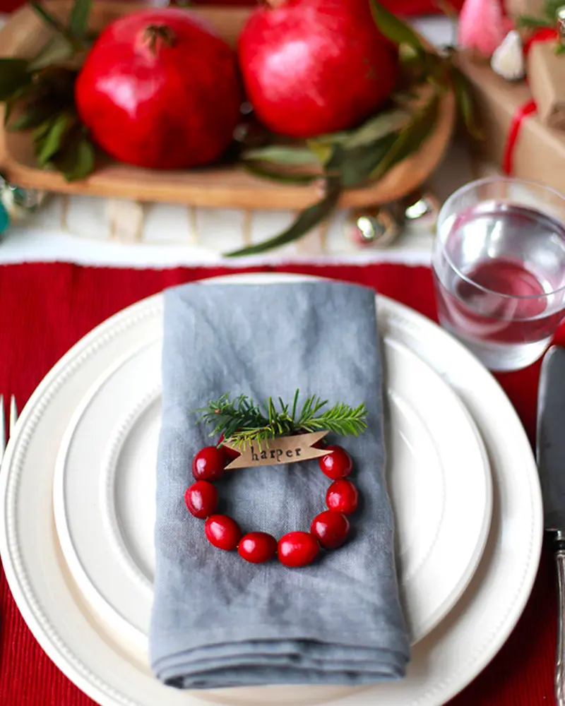 marque place noel diy mini couronne