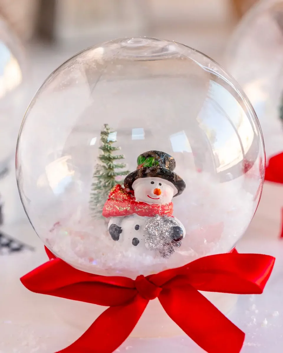 boule a neige diy bonhomme de neige