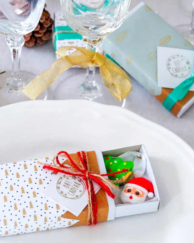 marque place noel diy boite