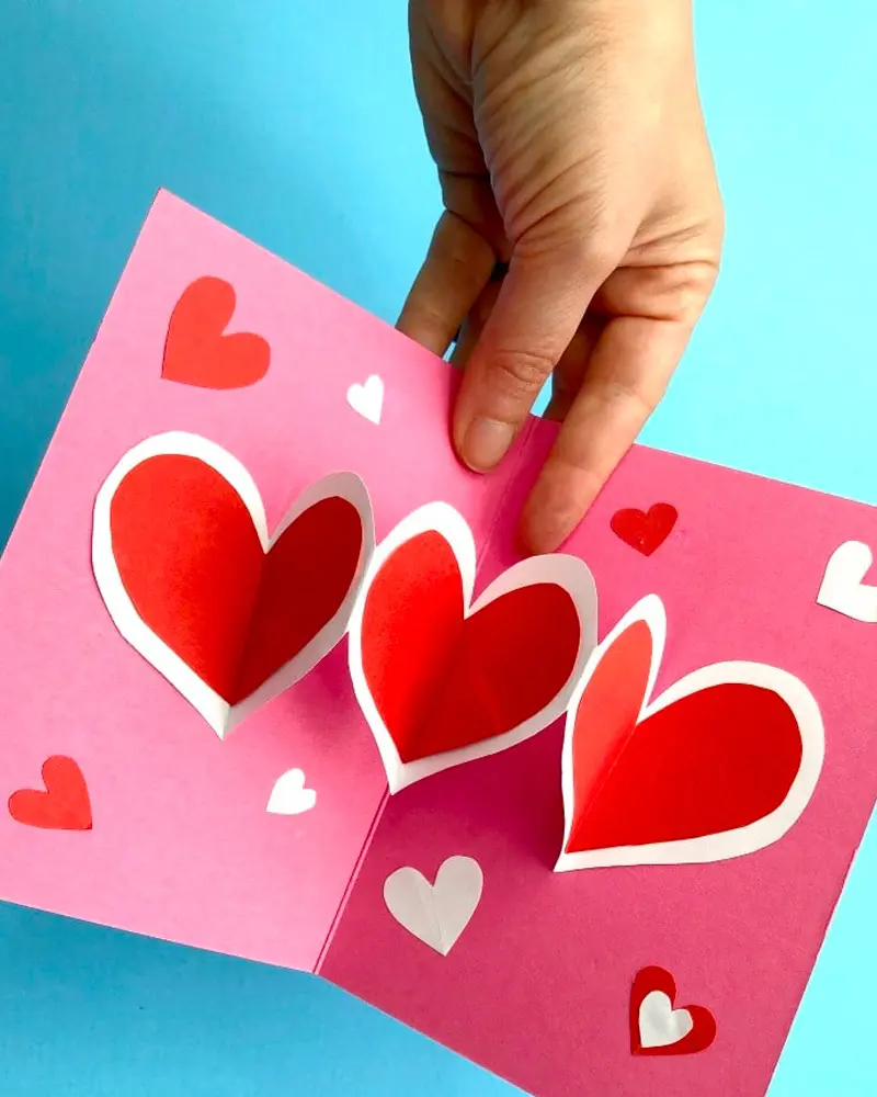 carte pop up diy pinterest saint valentin