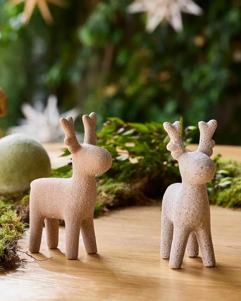 cerf ceramique noel