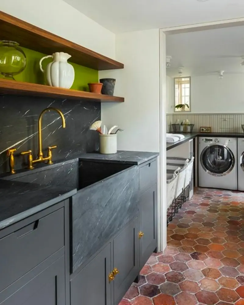 deco cuisine sol terre cuite