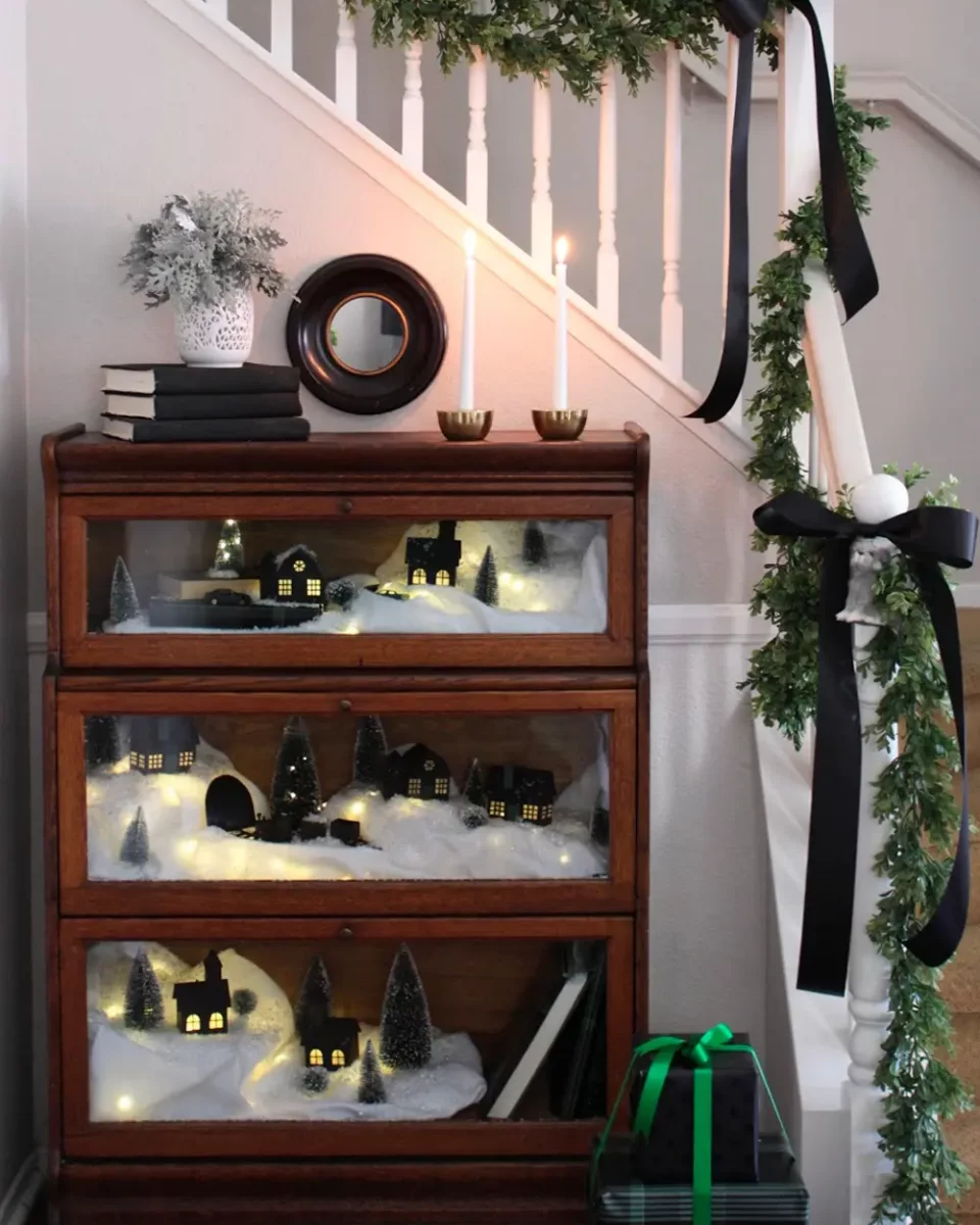 deco entree noel noir