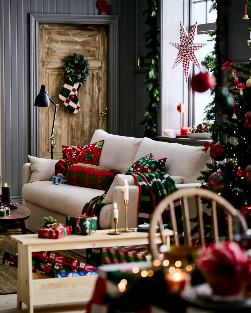 deco noel bois traditionnelle scandinave