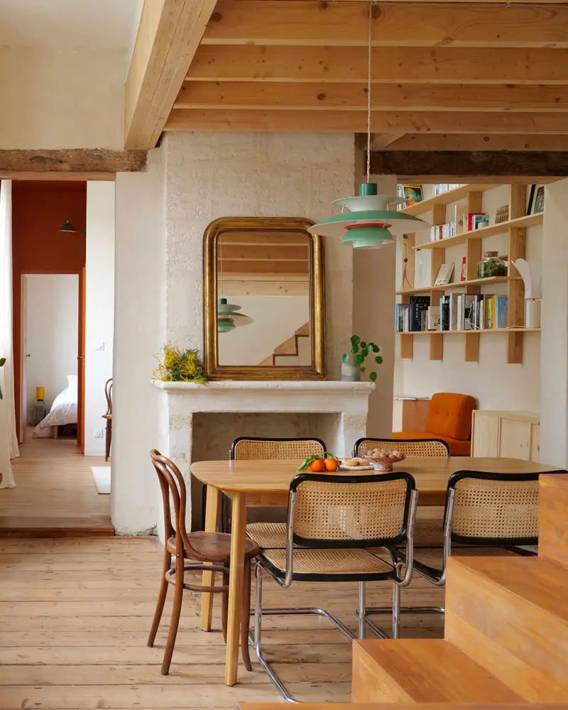 deco salle a manger nature vintage bois