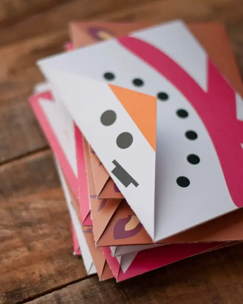 enveloppe noel a imprimer diy