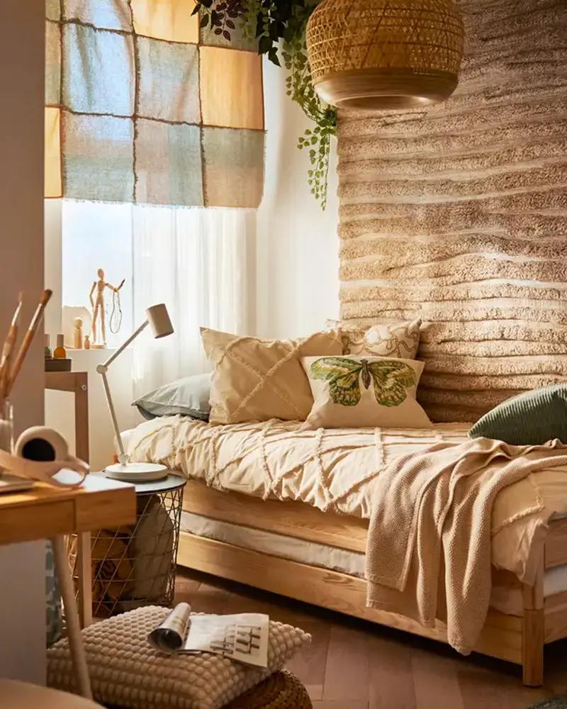 deco chambre enfant boheme bois