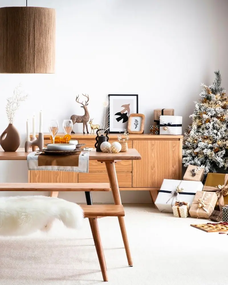 deco noel bois moderne