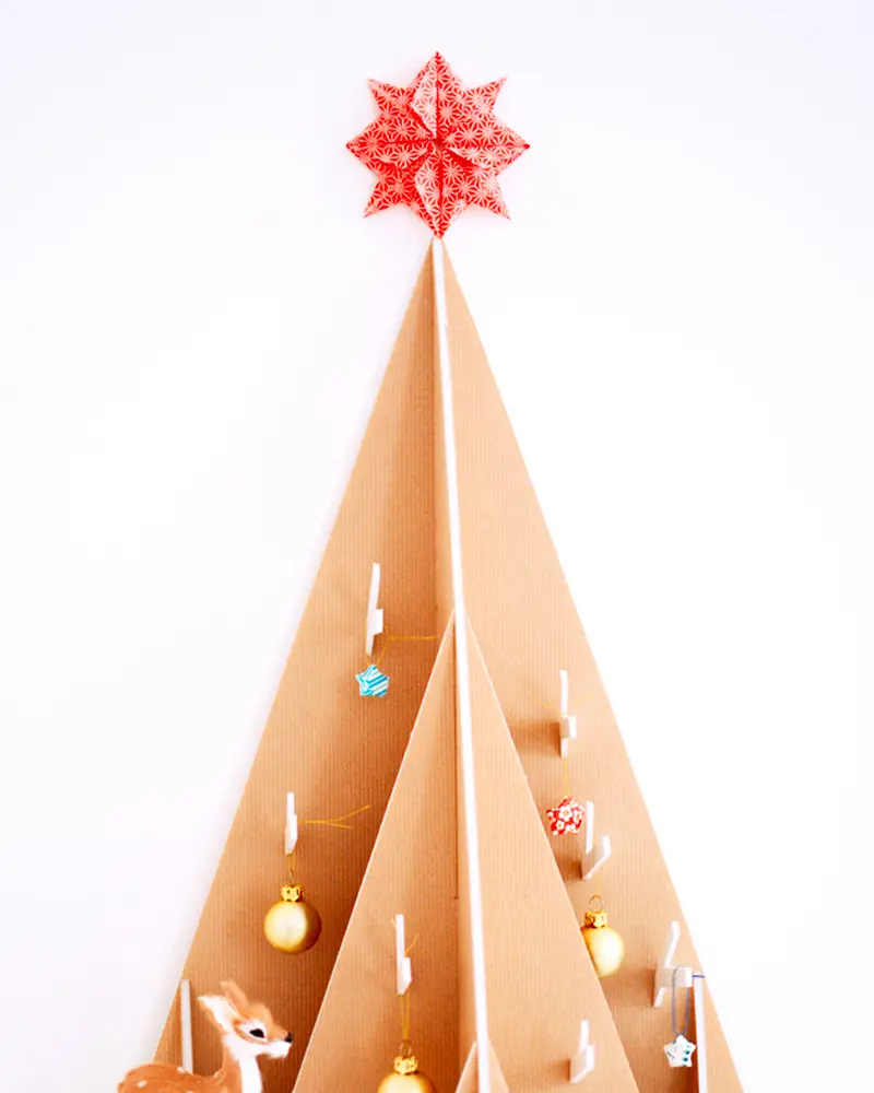 sapin noel carton moderne diy