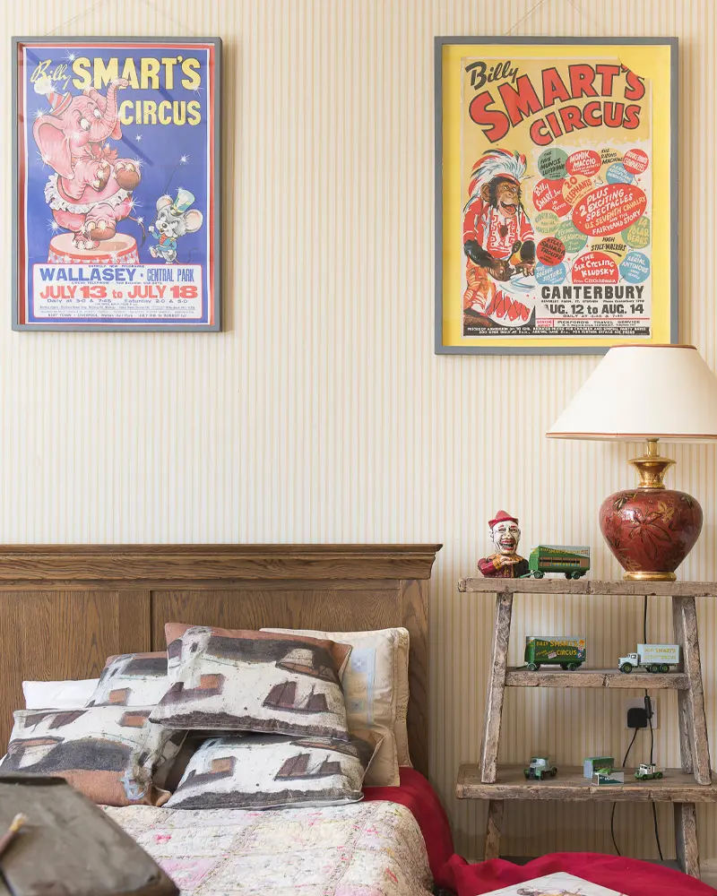 affiche cirque retro deco chambre enfant