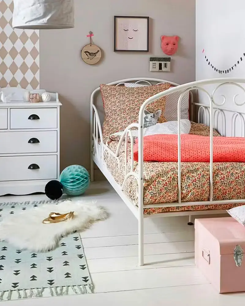 deco chambre enfant vintage blanche
