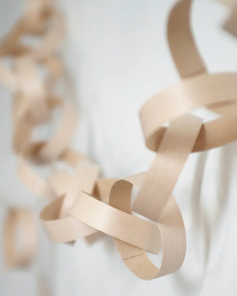 guirlande noel diy feuille bois