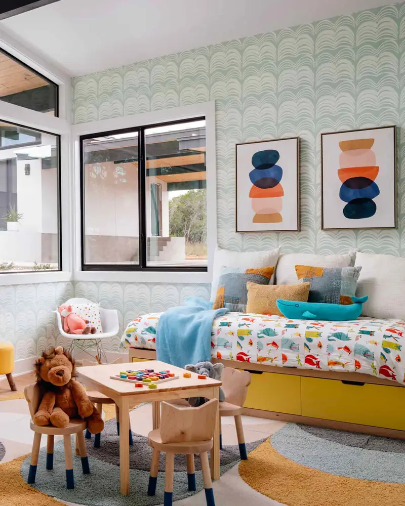 deco chambre enfant vintage moderne