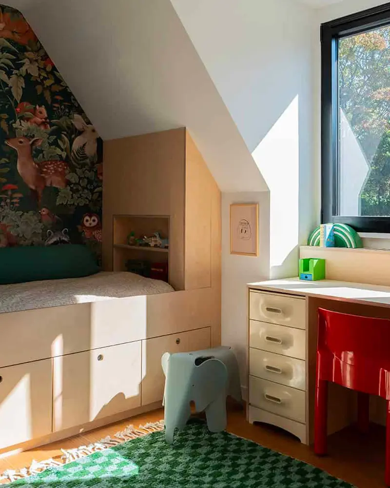 deco chambre enfant vintage moderne coloree