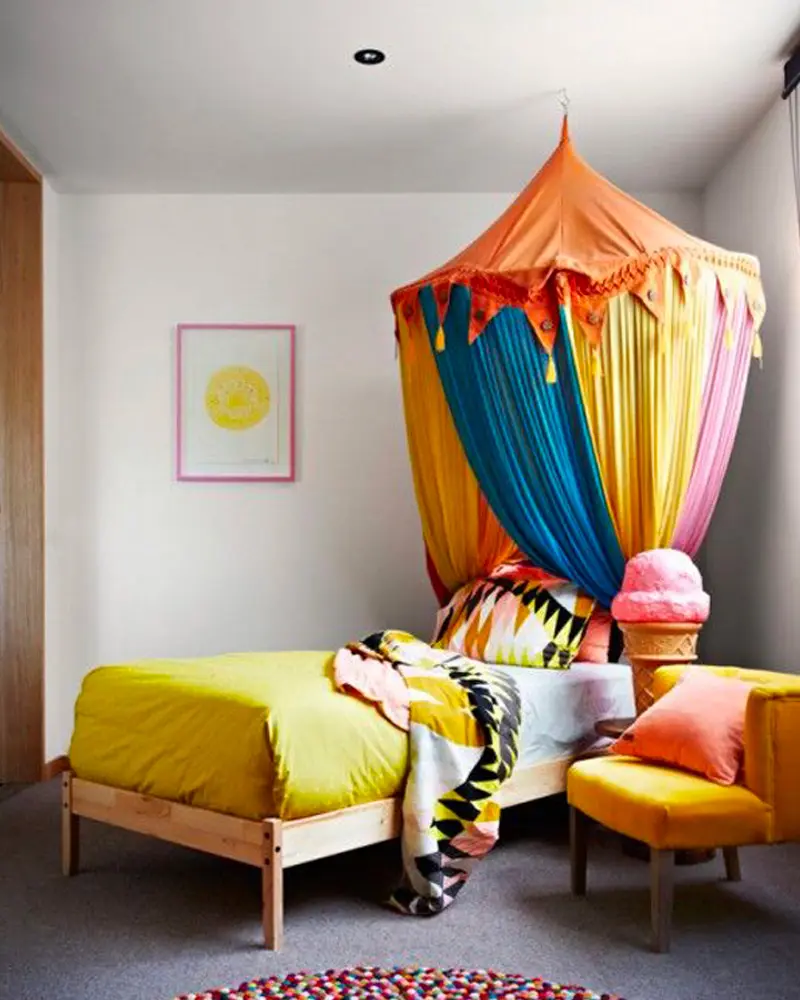 deco chambre enfant cirque moderne colore