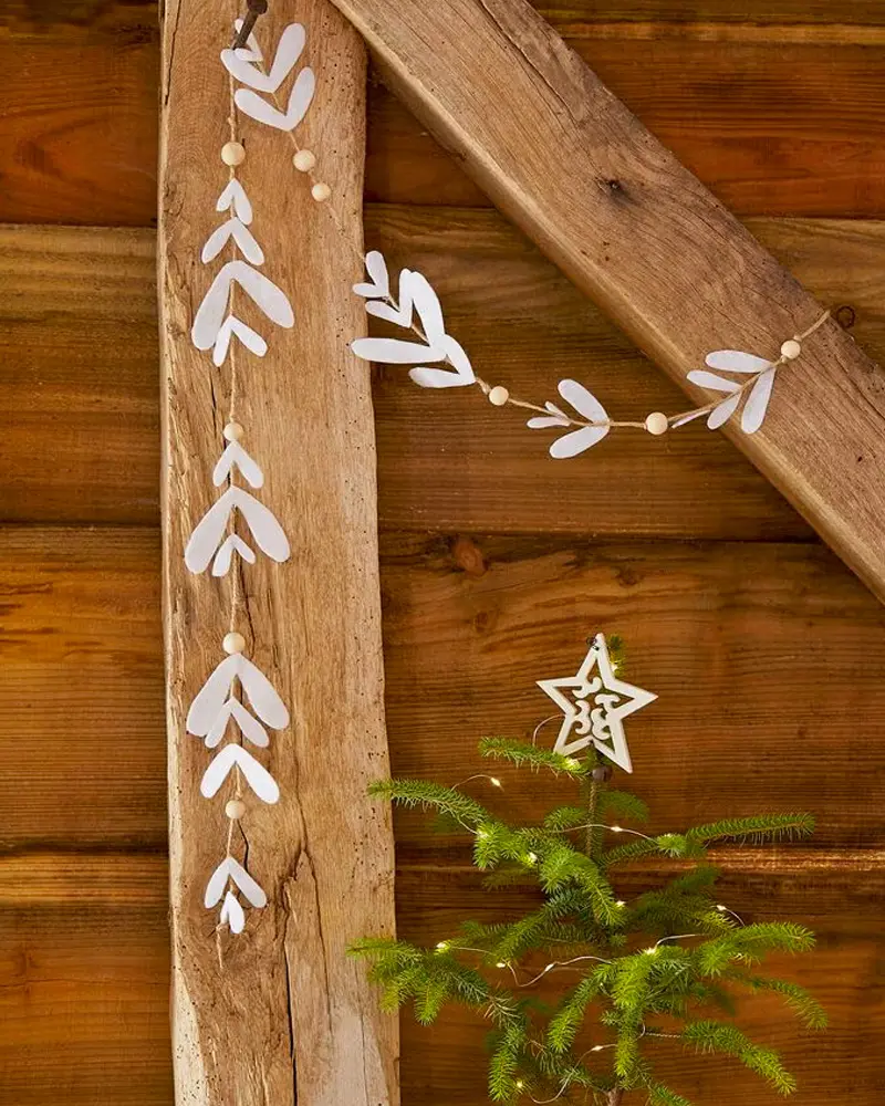 guirlande noel diy feutrine minimaliste