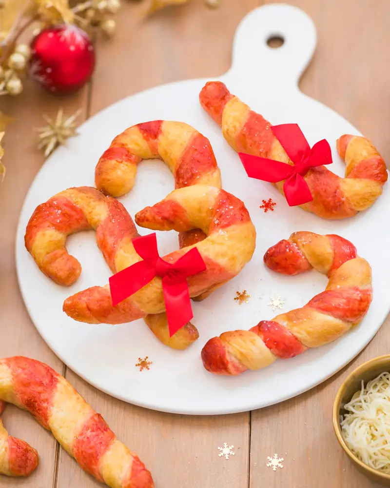 recette noel bagel cane a sucre