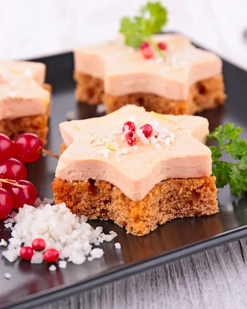 recette noel toast foie gras etoile
