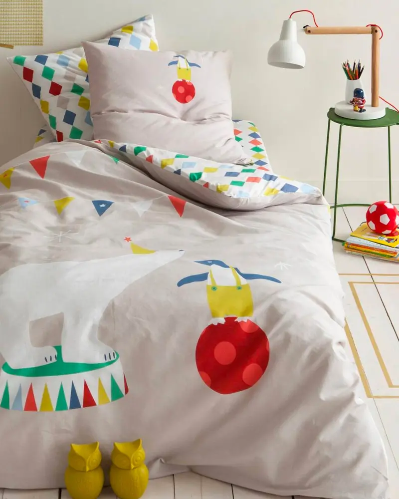 housse de couette cirque deco chambre enfant