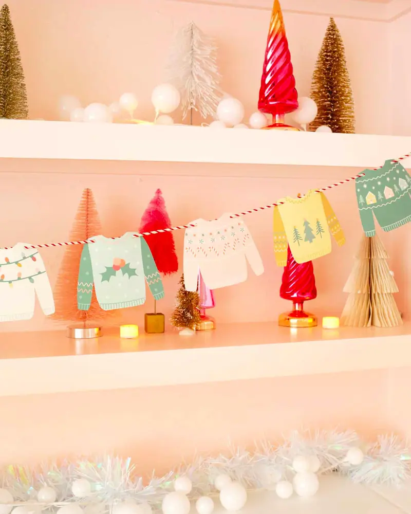 guirlande diy pull noel