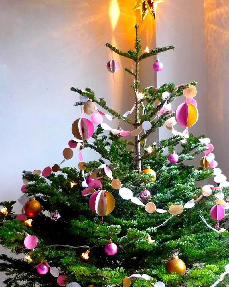 guirlande noel diy boule papier