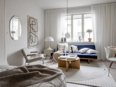 deco appartement moderne bleu