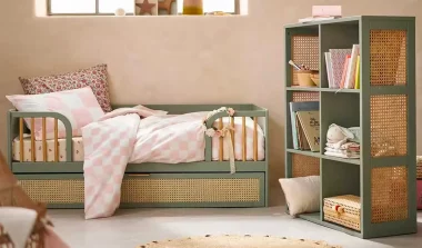 deco chambre enfant cannage